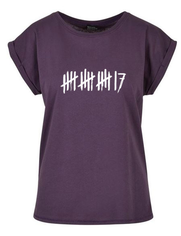 trick17 17 Striche Extended Shoulder T-Shirt, dark grey melange